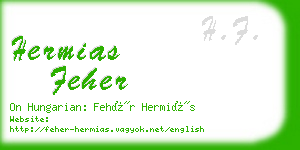 hermias feher business card